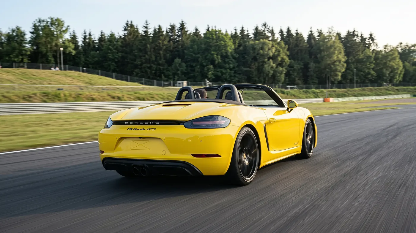 Porsche 718 Boxster GTS 4.0 на трассе