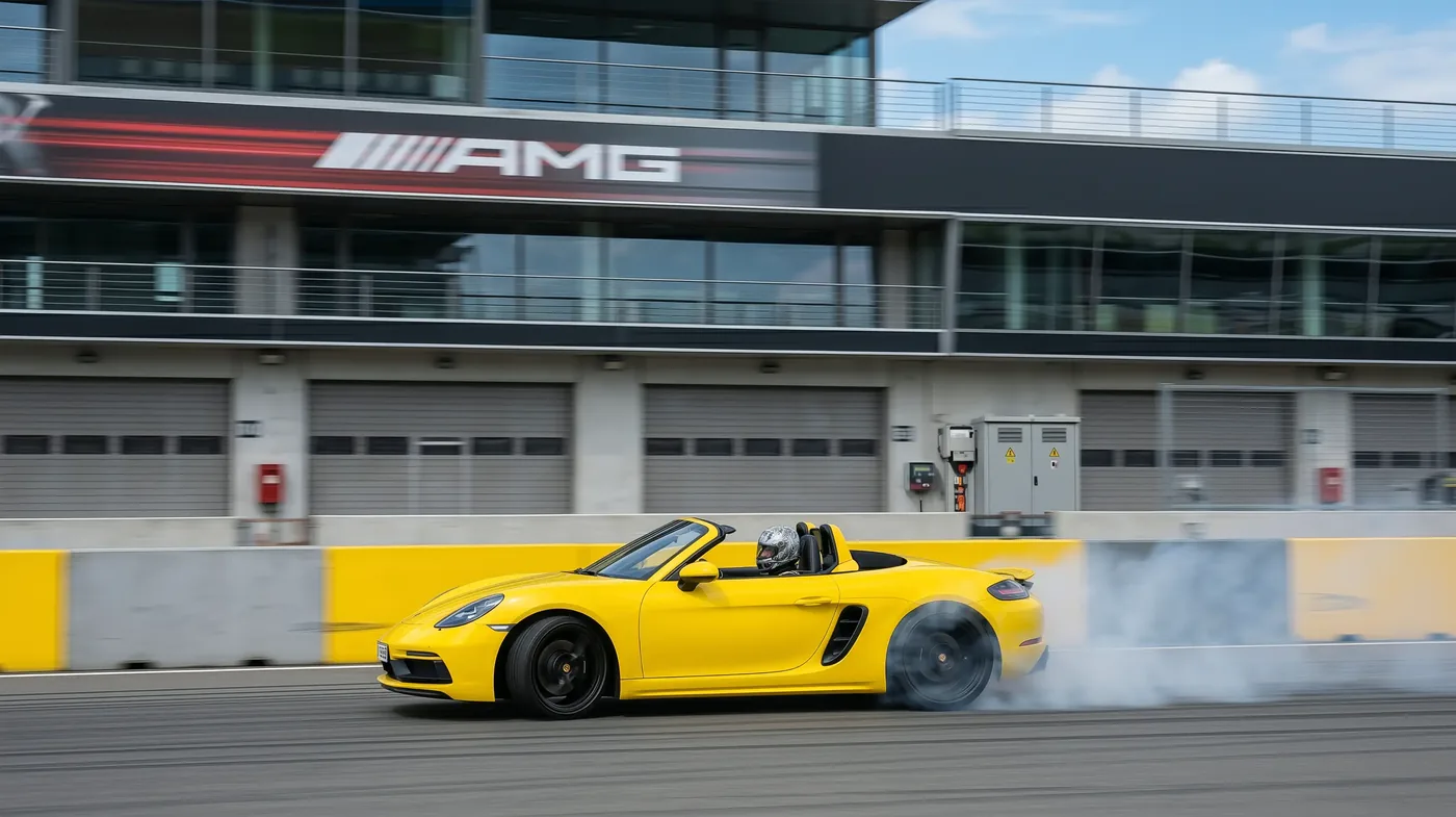 Porsche 718 Boxster GTS 4.0 на трассе